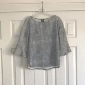 Green Envelope Ruffled Sleeve Top